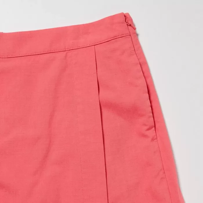 Uniqlo Linen Blend Skort Shorts Women Pink