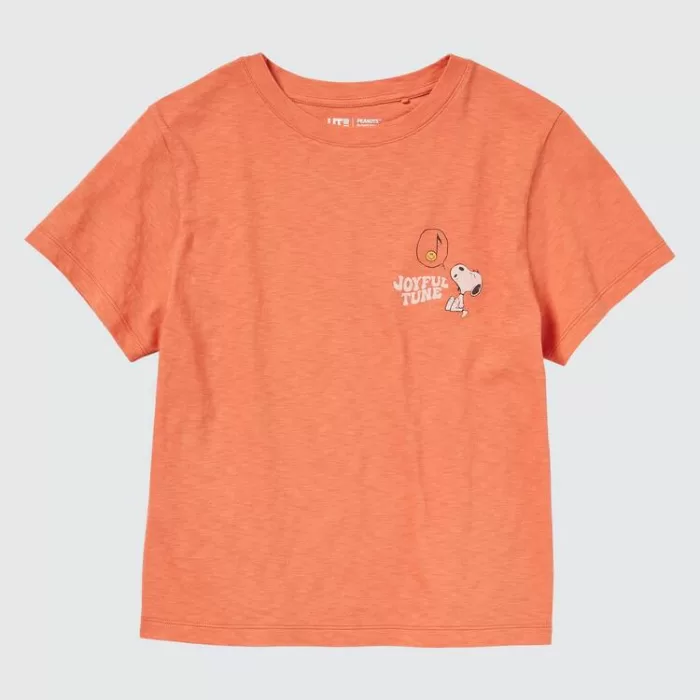 Uniqlo Love Sunshine & Peanuts Ut Printed Women’s T-Shirt Orange