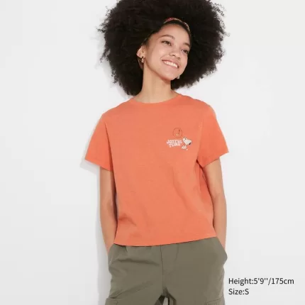 Uniqlo Love Sunshine & Peanuts Ut Printed Women’s T-Shirt Orange