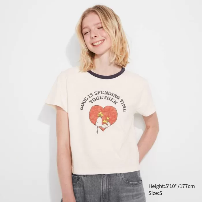 Uniqlo Love Sunshine & Peanuts Ut Printed Women’s T-Shirt White