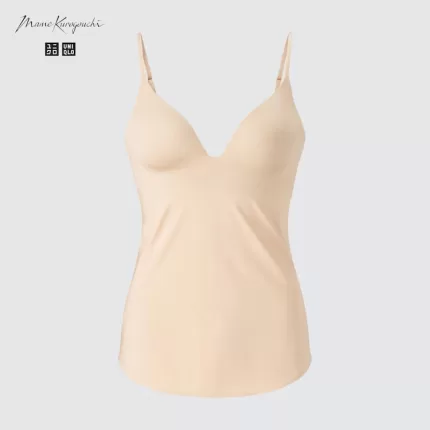 Uniqlo Mame Kurogouchi Airism Plunge Camisole Bras Women Beige