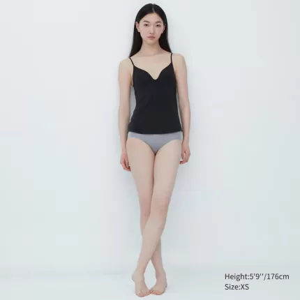 Uniqlo Mame Kurogouchi Airism Plunge Camisole Bras Women Black