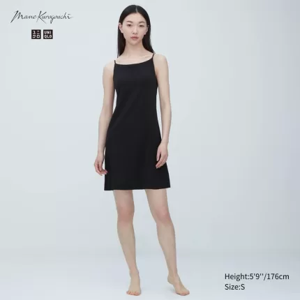 Uniqlo Mame Kurogouchi Airism Plunge Slip Women’s Vest Black