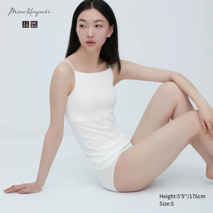 Uniqlo Mame Kurogouchi Airism Silk Camisole Vest Women White