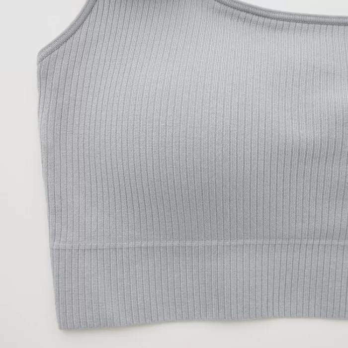 Uniqlo Mame Kurogouchi Relax Seamless Wireless Bras Women Grey