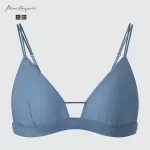 Uniqlo Mame Kurogouchi Sheer Triangle Wireless Women’s Bras Blue