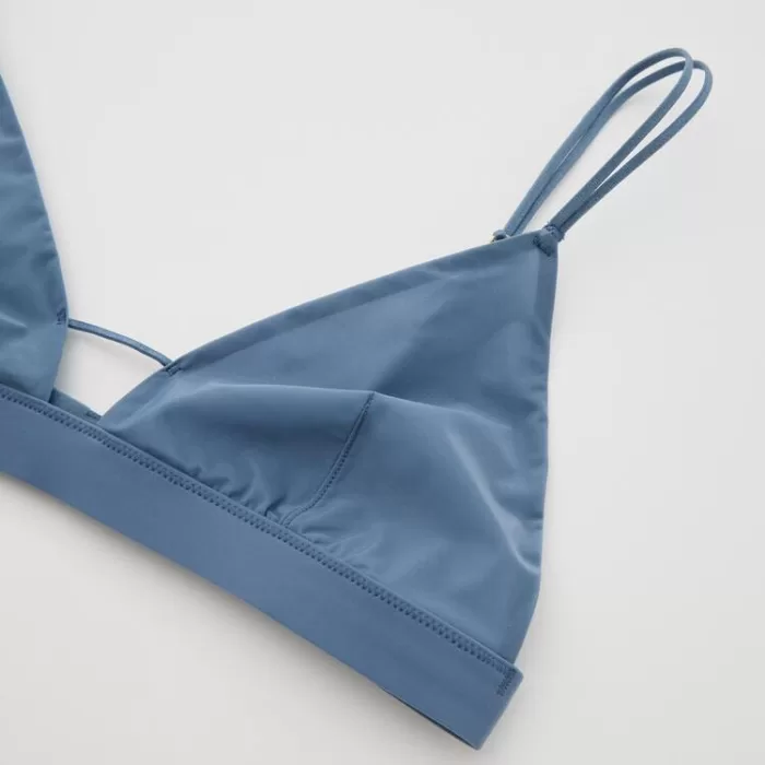 Uniqlo Mame Kurogouchi Sheer Triangle Wireless Women’s Bras Blue