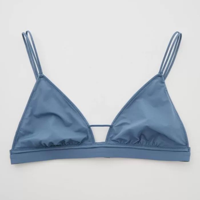 Uniqlo Mame Kurogouchi Sheer Triangle Wireless Women’s Bras Blue