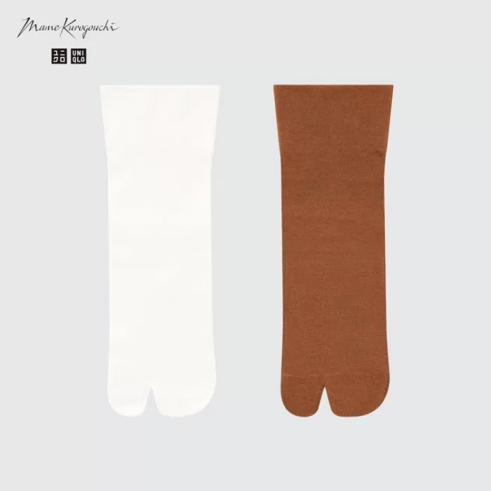 Uniqlo Mame Kurogouchi Socks (Two Pairs) Women’s White Brown