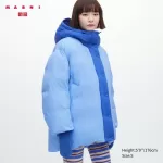 Uniqlo Marni Down Oversized Women’s Coats Blue