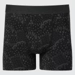 Uniqlo Men’s Cotton Patchwork Boxer Underwear Black