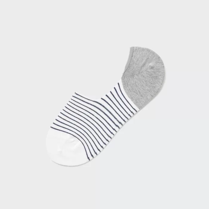 Uniqlo Men’s Low Cut Striped Socks White