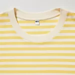 Uniqlo Men’s Oversized Striped Half Sleeved T-Shirt Yellow