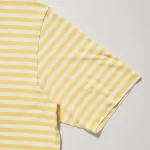 Uniqlo Men’s Oversized Striped Half Sleeved T-Shirt Yellow