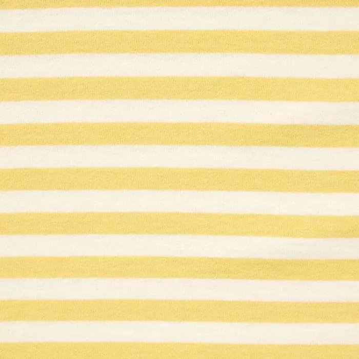 Uniqlo Men’s Oversized Striped Half Sleeved T-Shirt Yellow