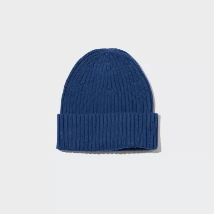 Uniqlo Men’s Ribbed Cotton Hats Blue