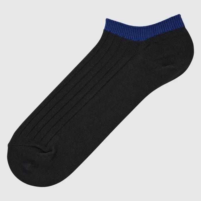 Uniqlo Men’s Ribbed Short Socks Black