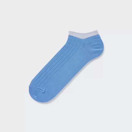 Uniqlo Men’s Ribbed Short Socks Blue