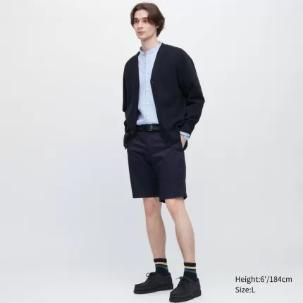 Uniqlo Men’s Stretch Slim Fit Shorts Navy Blue