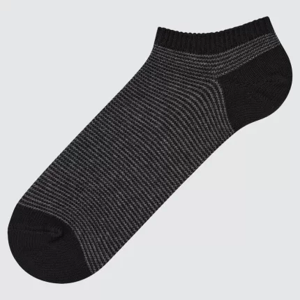 Uniqlo Men’s Striped Short Socks Black