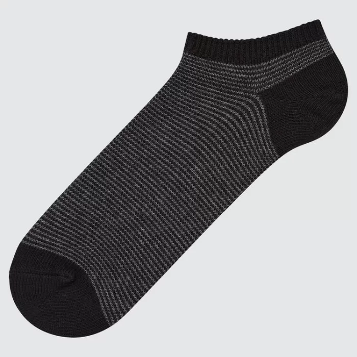 Uniqlo Men’s Striped Short Socks Black