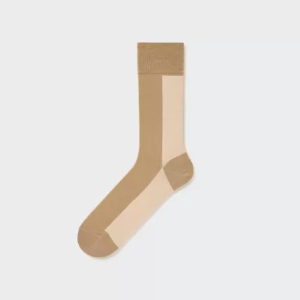 Uniqlo Men’s Striped Socks Beige