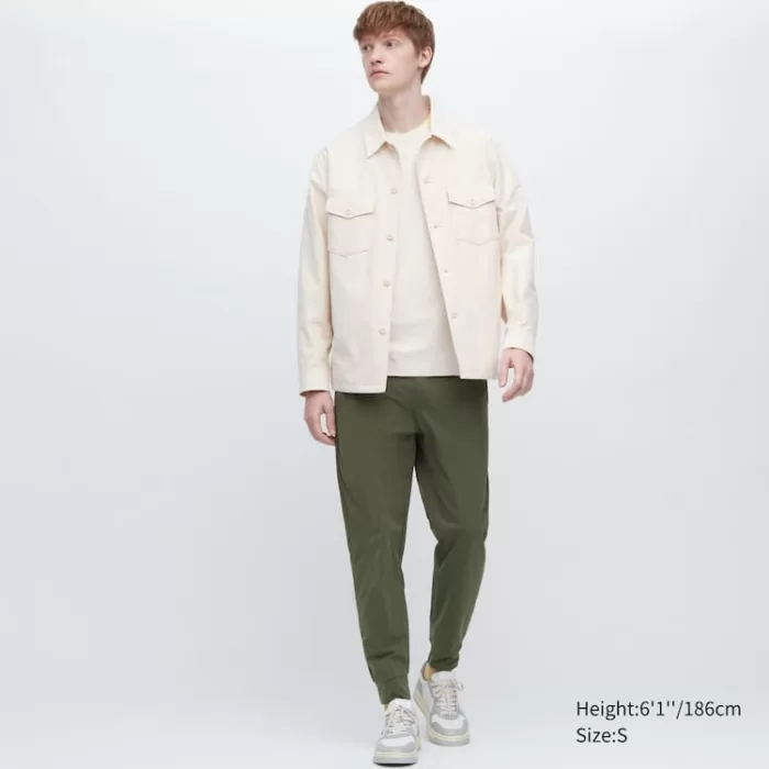 Uniqlo Men’s Ultra Stretch Dry-ex Jogger Pants Olive Green