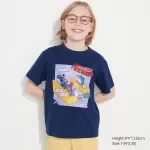 Uniqlo Mfa Utgp2023 Printed T-shirt for Boys Navy Blue