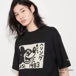 Uniqlo Mickey X Keith Haring Ut Printed Men’s T-Shirt Black