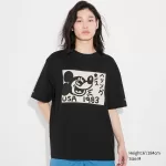 Uniqlo Mickey X Keith Haring Ut Printed Men’s T-Shirt Black