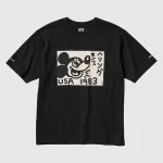 Uniqlo Mickey X Keith Haring Ut Printed Men’s T-Shirt Black