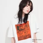 Uniqlo Mickey X Keith Haring Ut Printed Men’s White T-Shirt