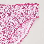 Uniqlo Mid Rise Flower Print Frill Women’s Underwear Pink