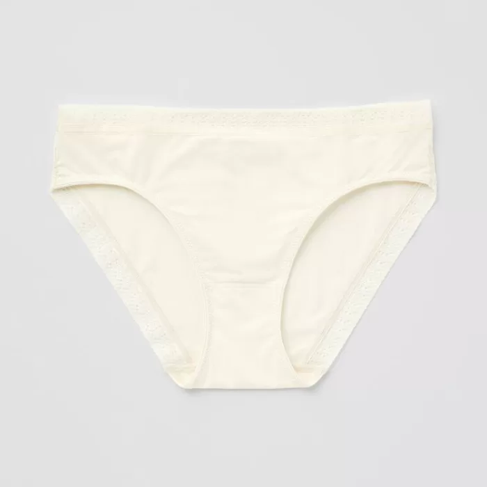 Uniqlo Mid Rise Lace Underwear Women Yellow