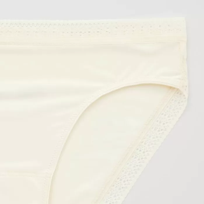 Uniqlo Mid Rise Lace Underwear Women Yellow