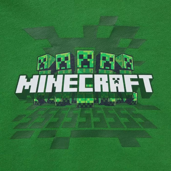 Uniqlo Minecraft Ut Printed Hoodie Sweat Kids Green