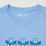 Uniqlo Minecraft Ut Printed T-Shirt Kids Blue