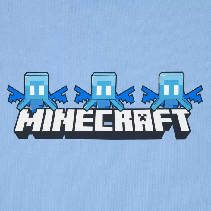 Uniqlo Minecraft Ut Printed T-Shirt Kids Blue