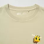 Uniqlo Minecraft Ut Printed T-shirt Kids Beige