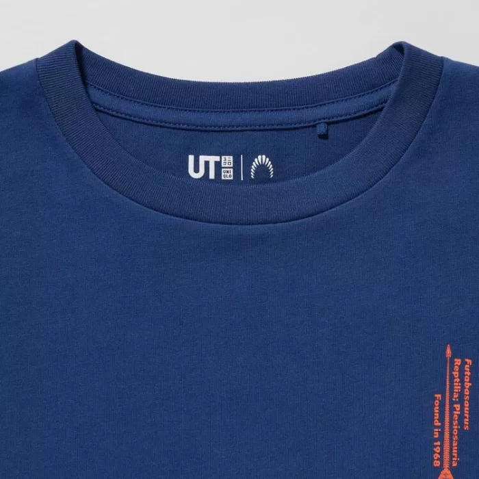 Uniqlo National Museum Of Nature And Science Tokyo Ut Printed T-Shirt Kids Blue