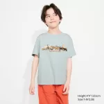 Uniqlo National Museum Of Nature And Science Tokyo Ut Printed T-Shirt Kids Light Green