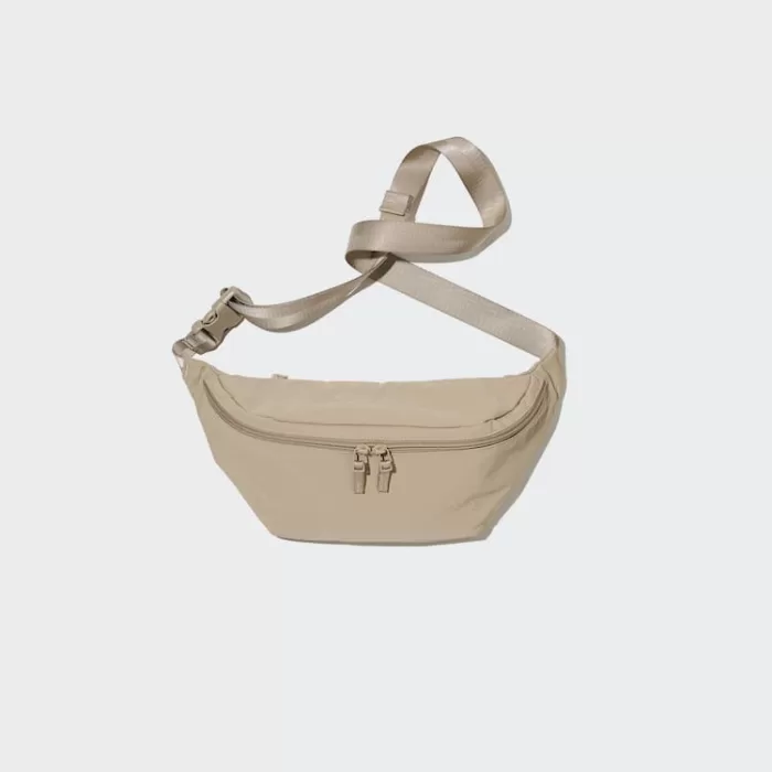 Uniqlo Nylon Crossbody Bags Men Beige