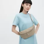 Uniqlo Nylon Crossbody Bags for Women Beige