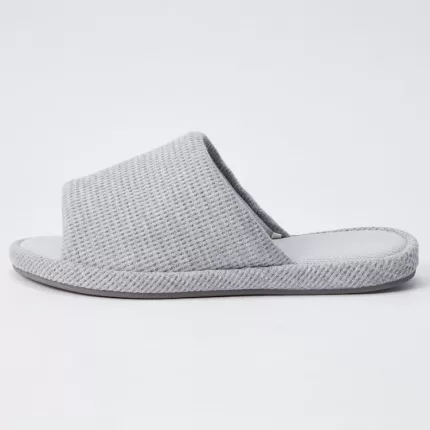 Uniqlo Open Toe Waffle Slippers Men Grey