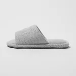 Uniqlo Open Toe Waffle Slippers Men Grey