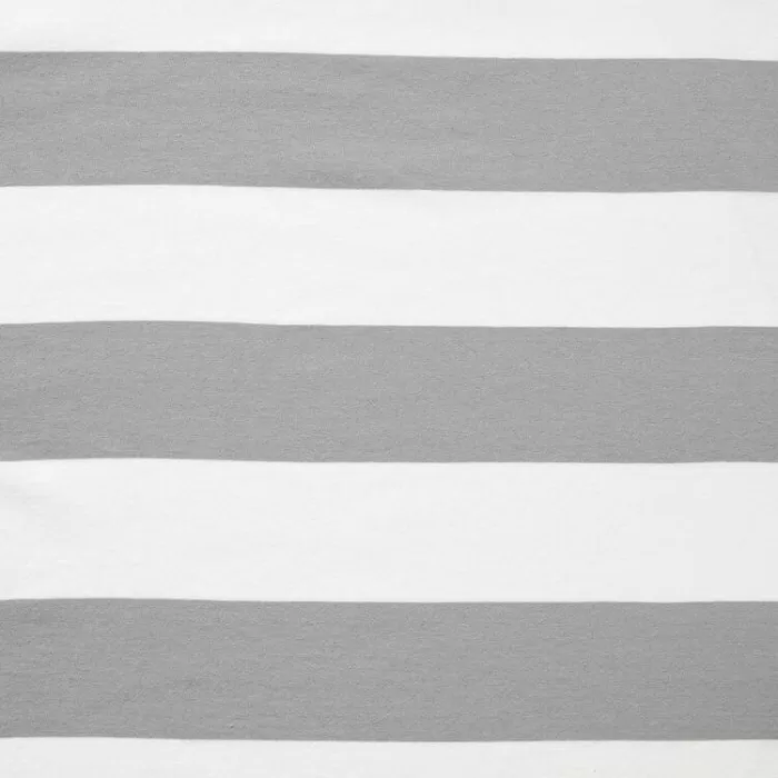 Uniqlo Oversized Striped Half Sleeved T-Shirt Men Grey