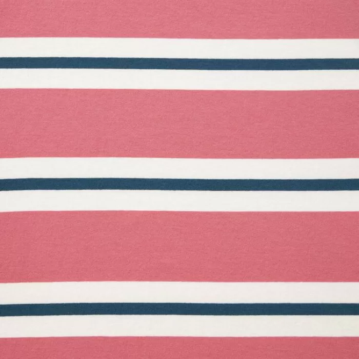 Uniqlo Oversized Striped Half Sleeved T-Shirt Men Pink