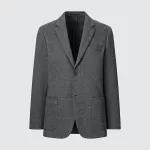 Uniqlo Patterned Comfort Suits Men Grey