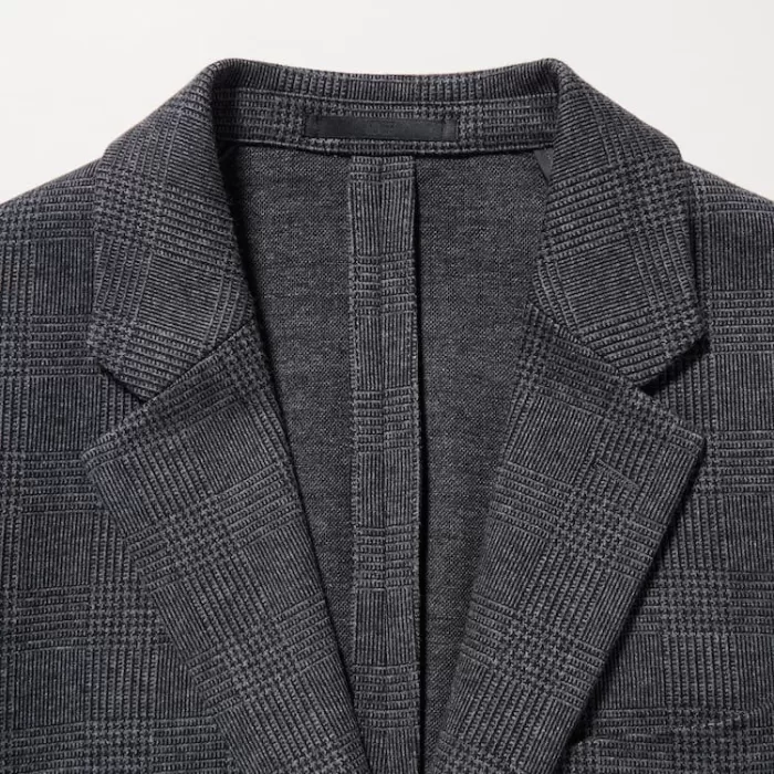 Uniqlo Patterned Comfort Suits Men Grey