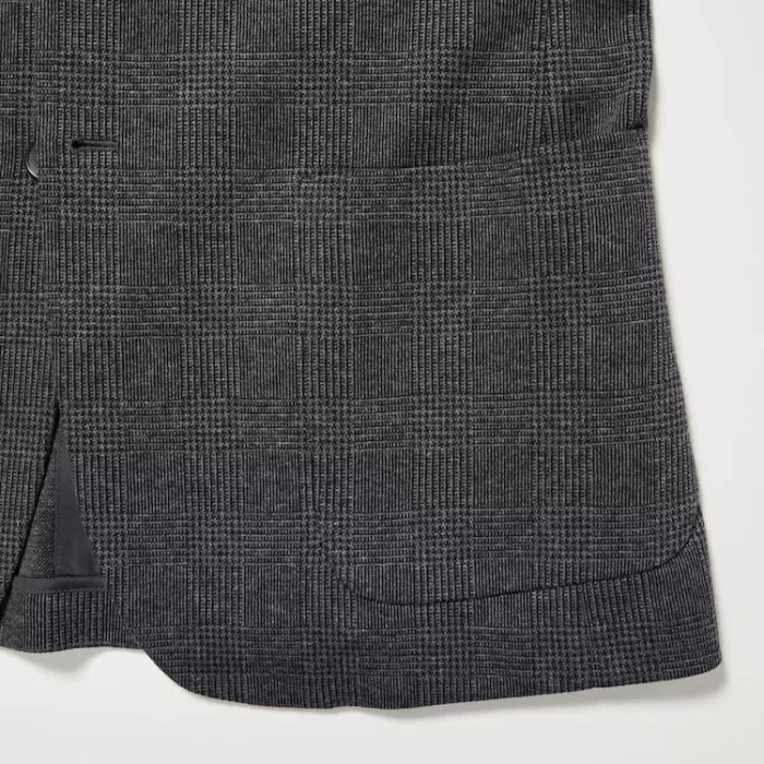 Uniqlo Patterned Comfort Suits Men Grey